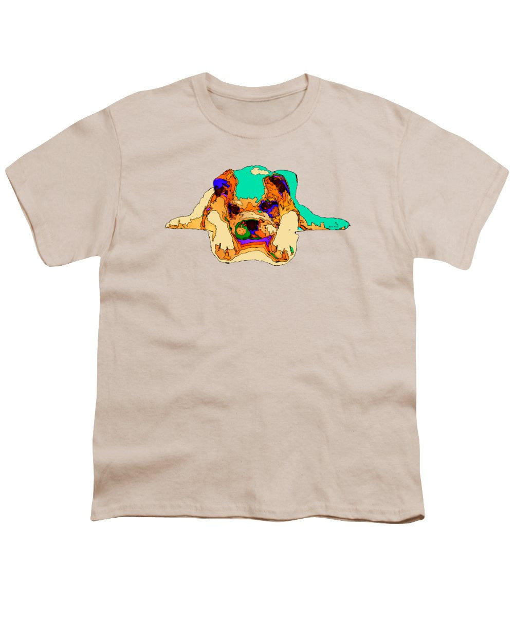 T-shirt pour jeunes - En attente de toi. Série Dog