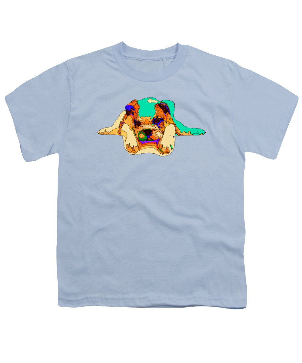 T-shirt pour jeunes - En attente de toi. Série Dog