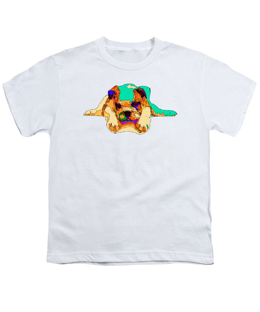 Youth T-Shirt - Waiting For You. Dog Series