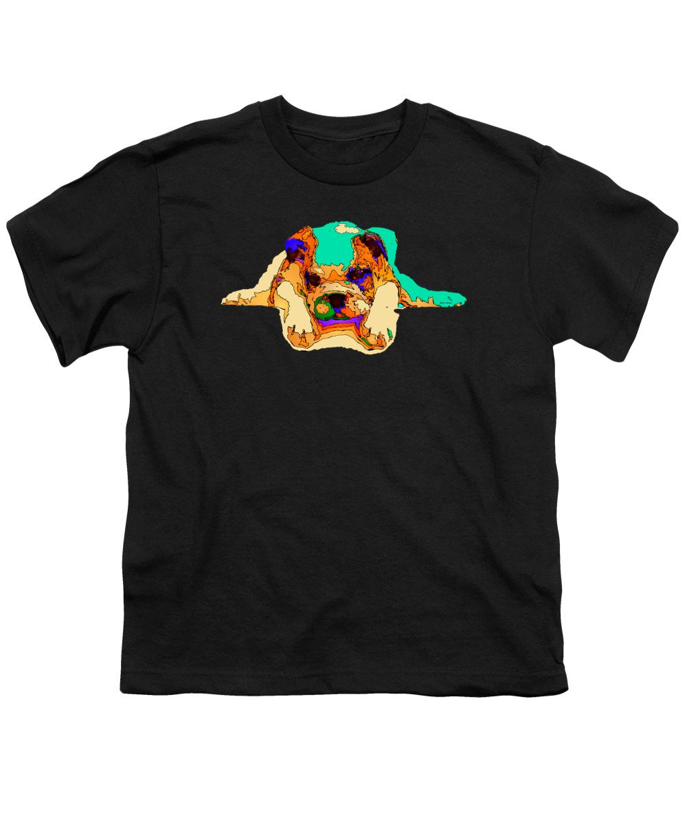 T-shirt pour jeunes - En attente de toi. Série Dog