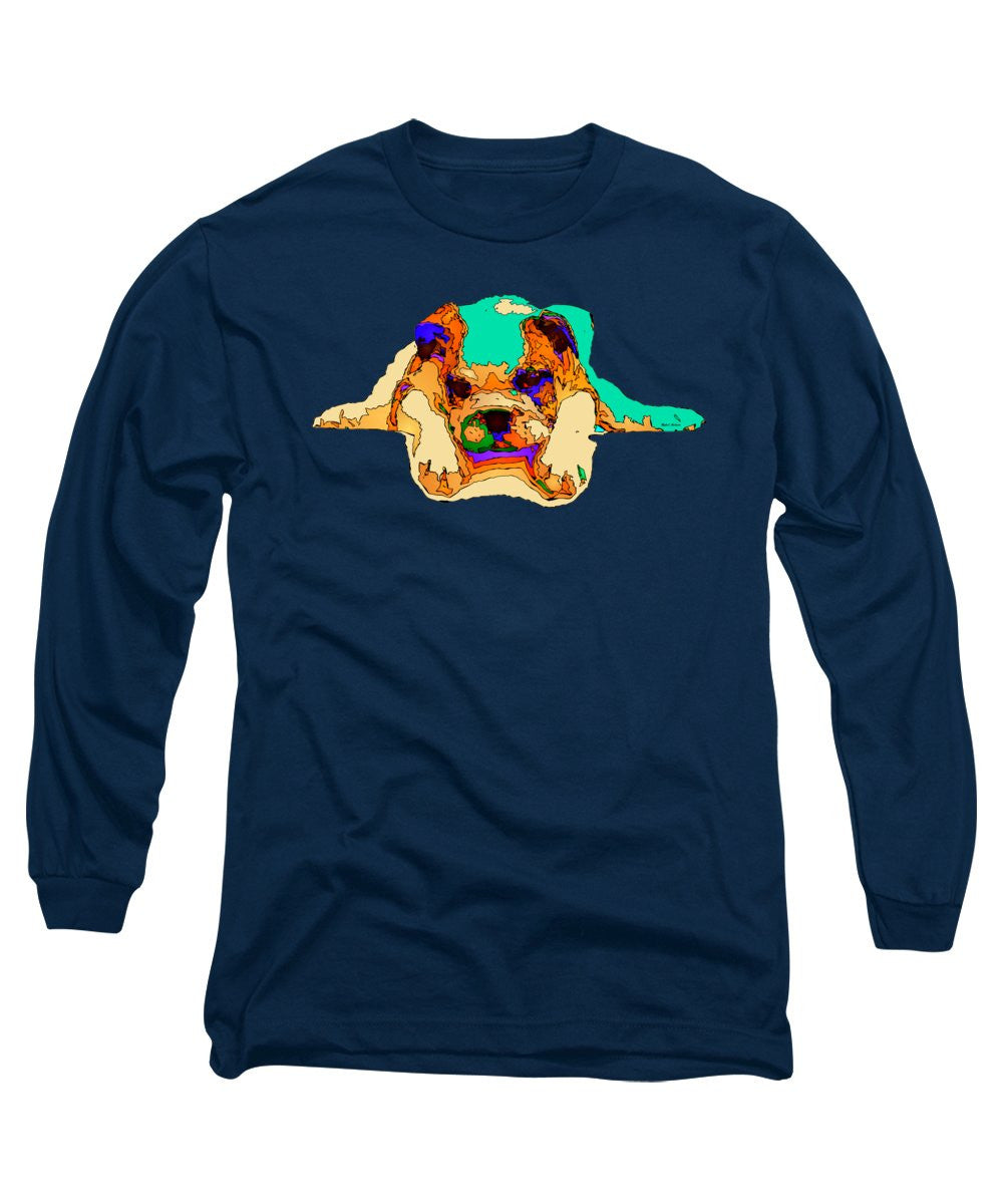 Long Sleeve T-Shirt - Waiting For You. Dog Series