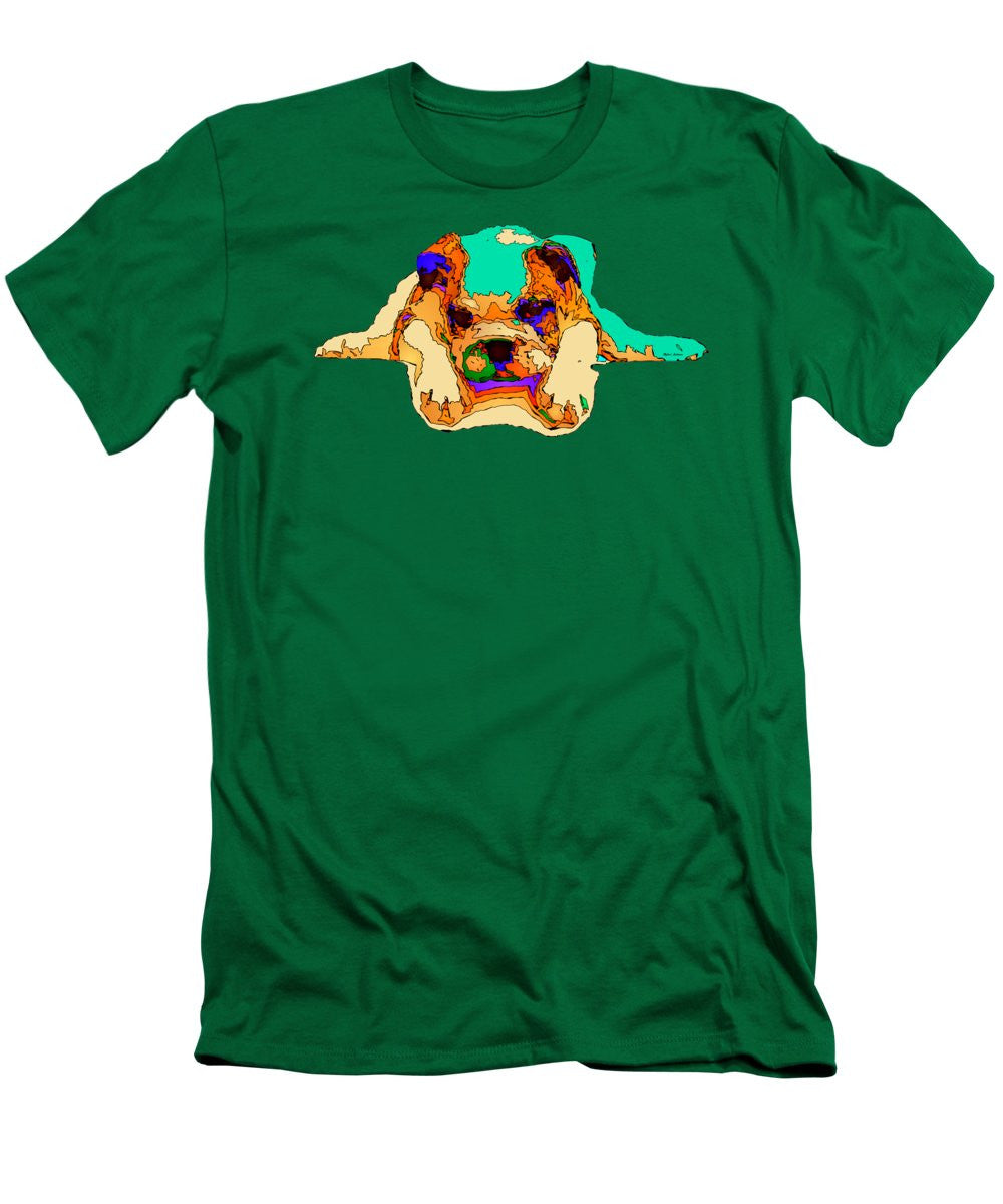 Men's T-Shirt (Slim Fit) - Waiting For You. Dog Series