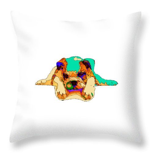 Throw Pillow - Waiting For You. Dog Series