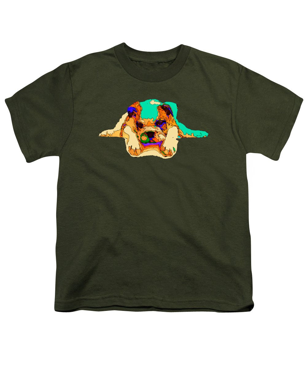 T-shirt pour jeunes - En attente de toi. Série Dog