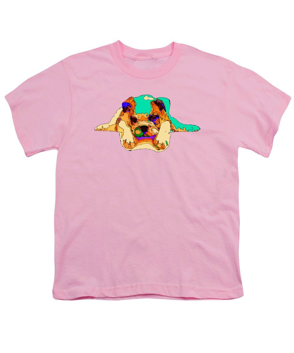 T-shirt pour jeunes - En attente de toi. Série Dog