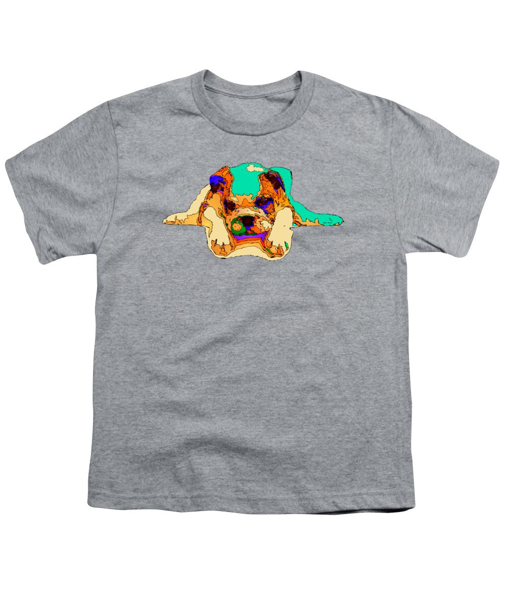 T-shirt pour jeunes - En attente de toi. Série Dog