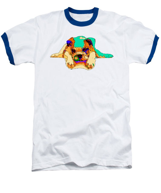 Baseball T-Shirt - Waiting For You. Dog Series