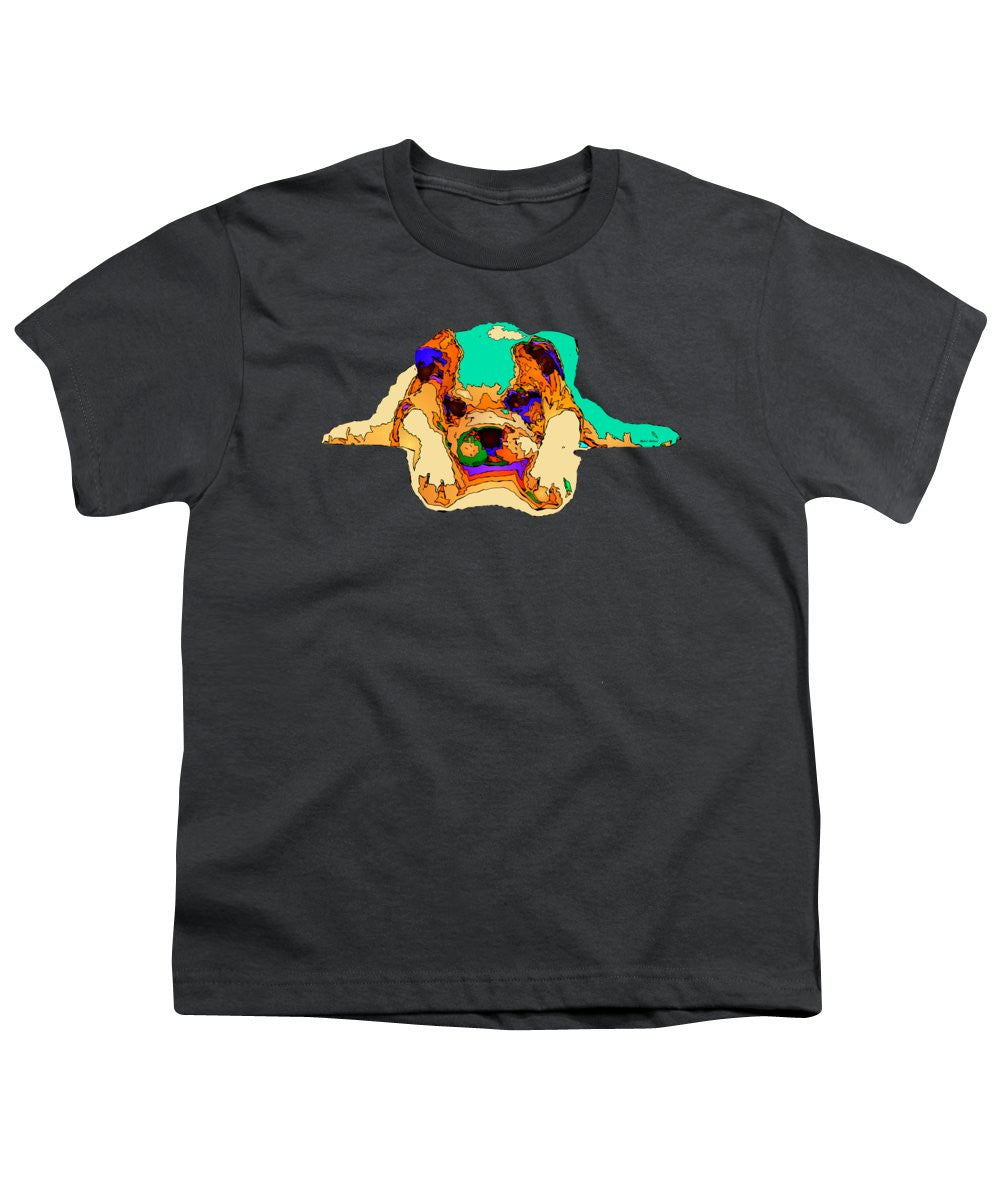 T-shirt pour jeunes - En attente de toi. Série Dog