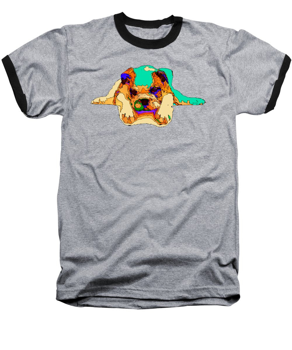 Baseball T-Shirt - Waiting For You. Dog Series