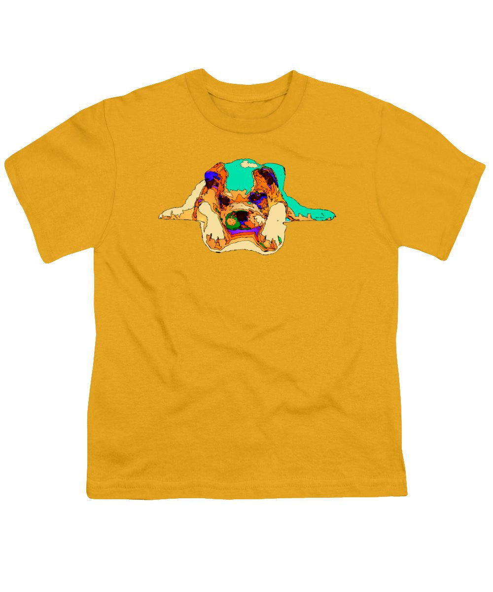 T-shirt pour jeunes - En attente de toi. Série Dog