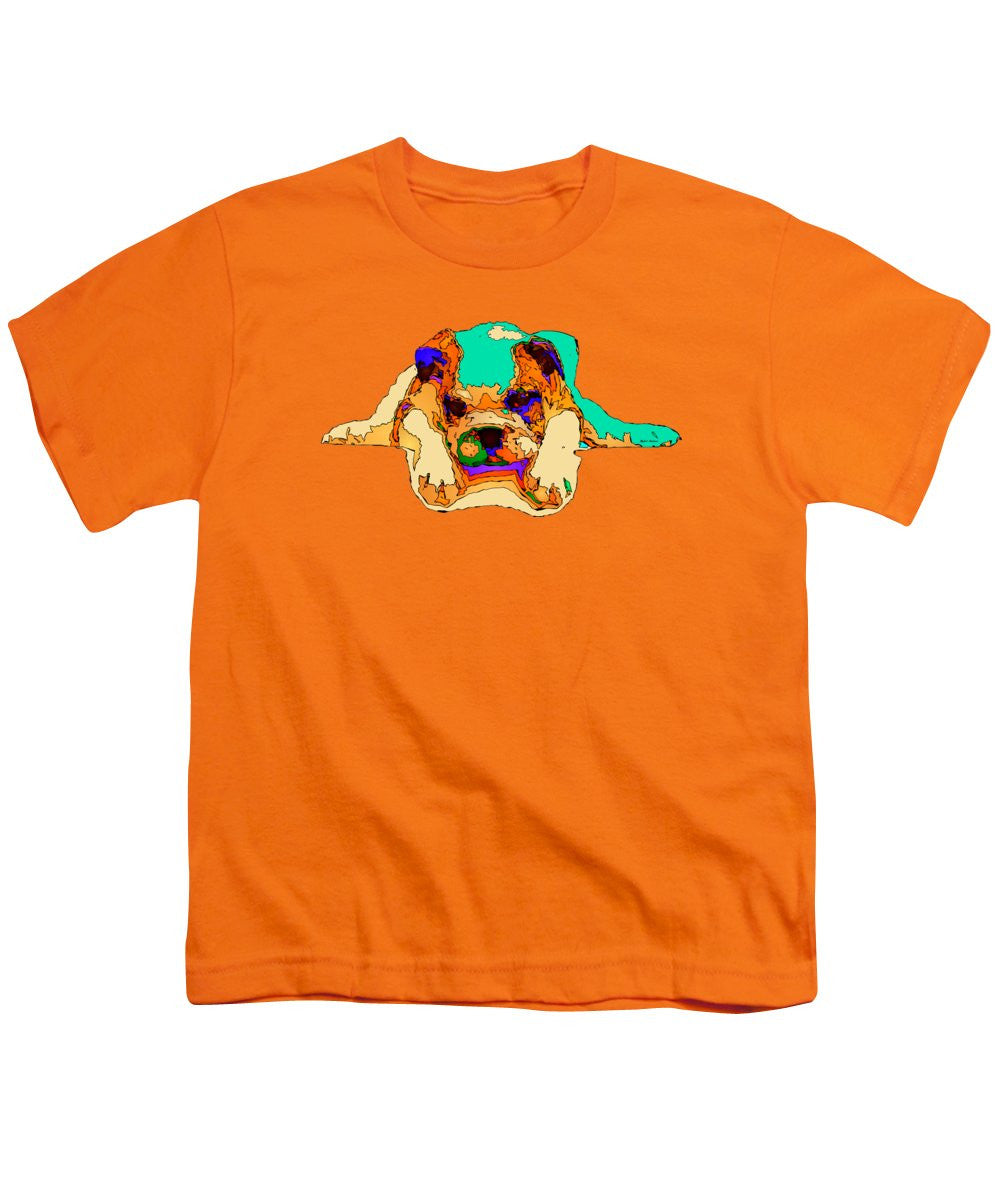 T-shirt pour jeunes - En attente de toi. Série Dog