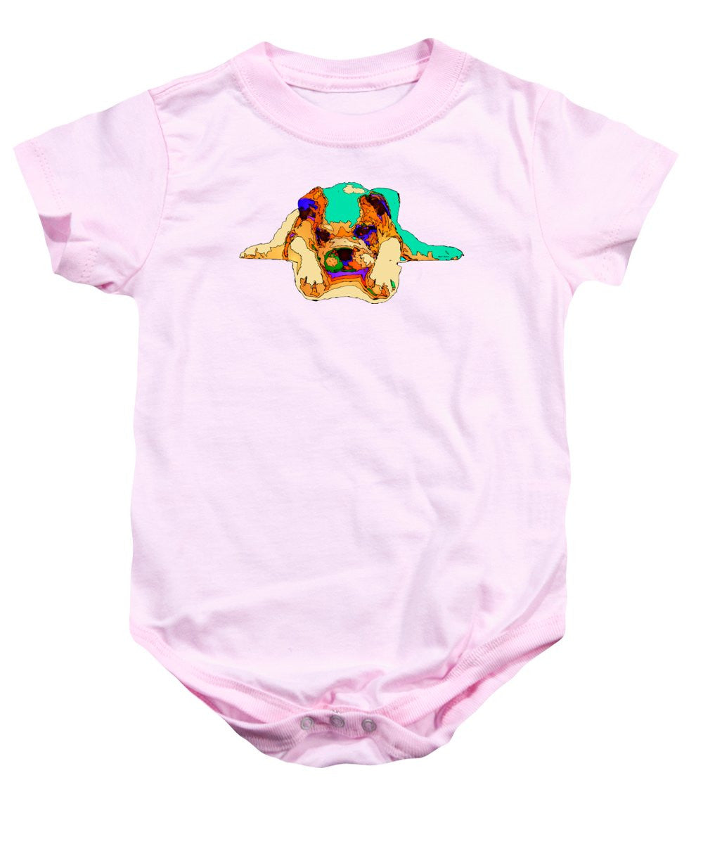 Baby Onesie - Waiting For You. Dog Series