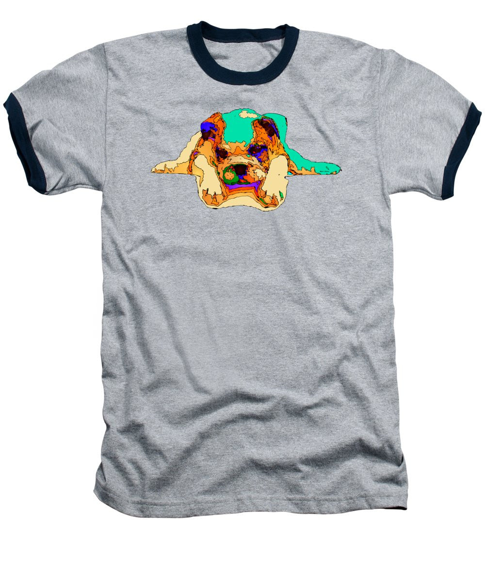 Baseball T-Shirt - Waiting For You. Dog Series