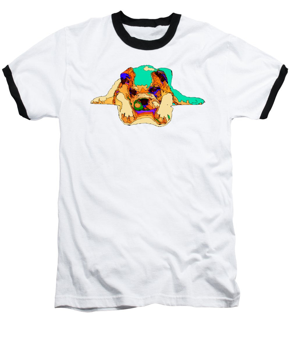 Baseball T-Shirt - Waiting For You. Dog Series