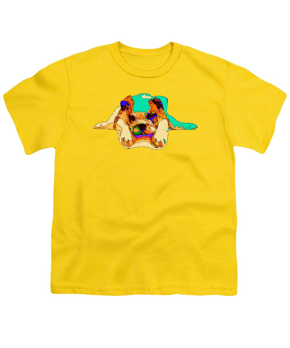 T-shirt pour jeunes - En attente de toi. Série Dog