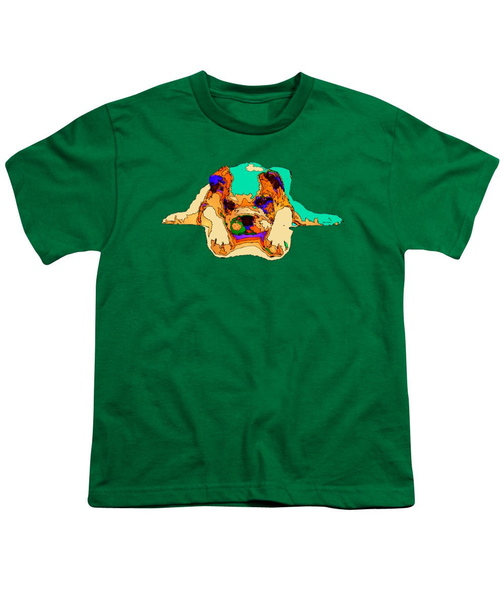 T-shirt pour jeunes - En attente de toi. Série Dog