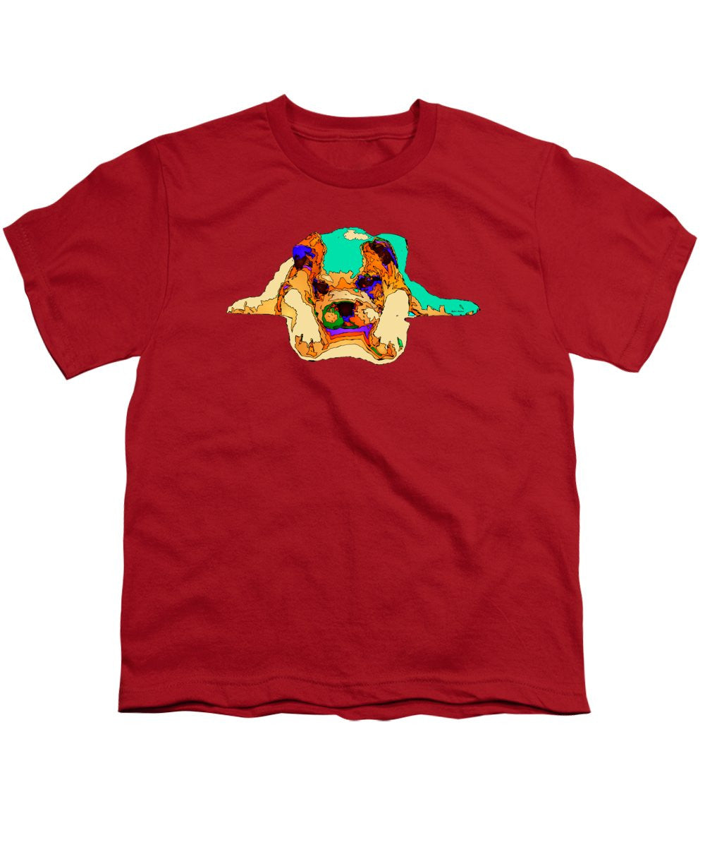 T-shirt pour jeunes - En attente de toi. Série Dog