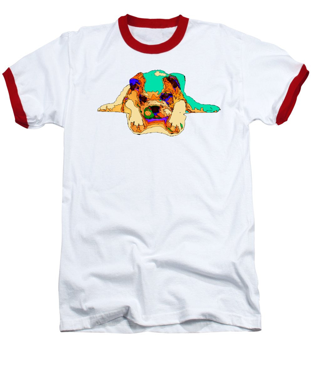 Baseball T-Shirt - Waiting For You. Dog Series