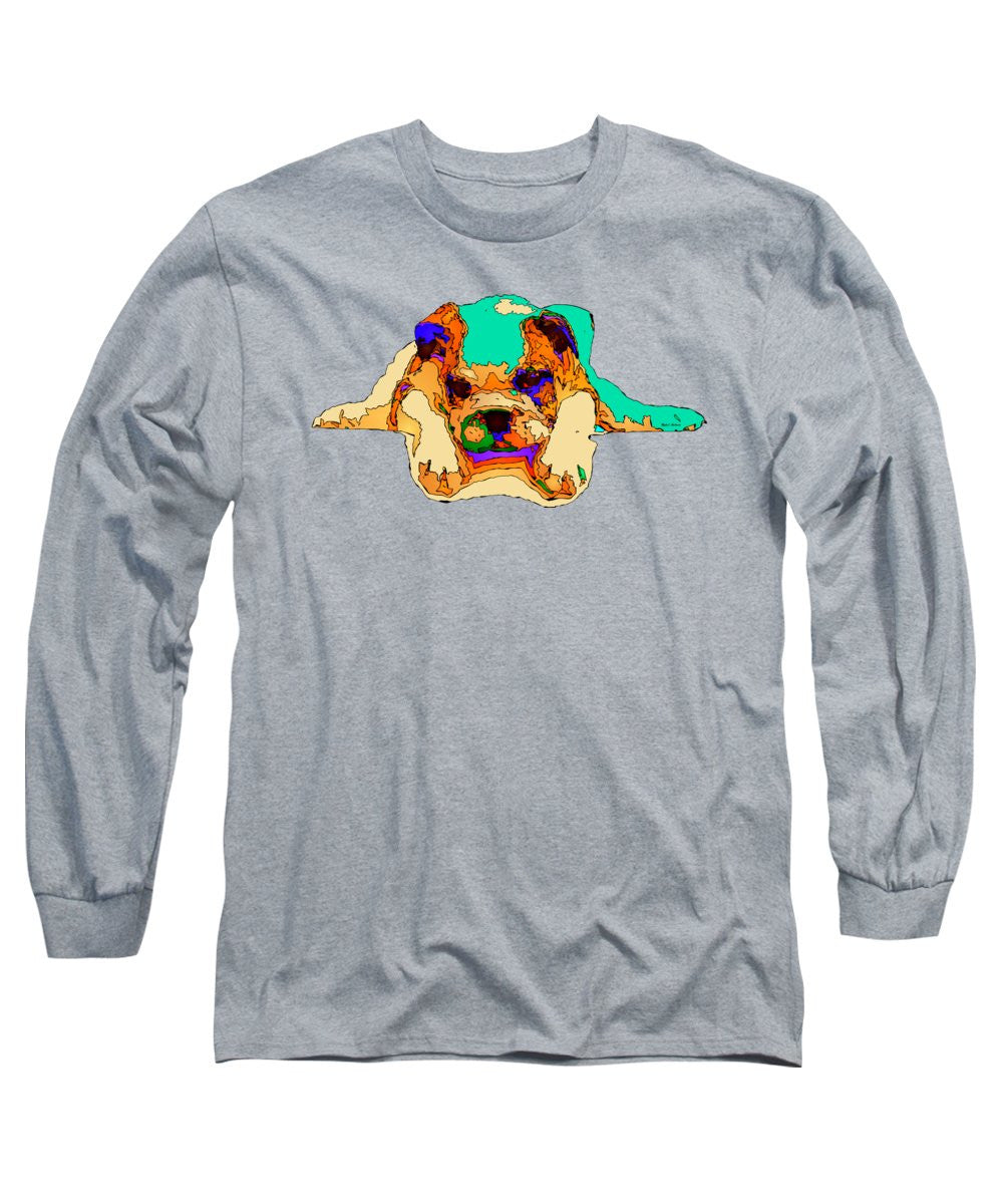 Long Sleeve T-Shirt - Waiting For You. Dog Series
