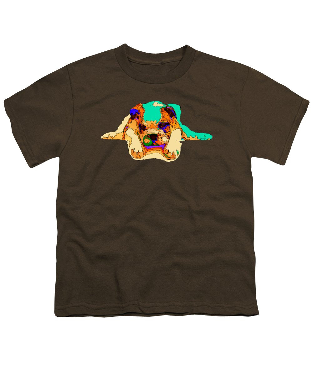 T-shirt pour jeunes - En attente de toi. Série Dog