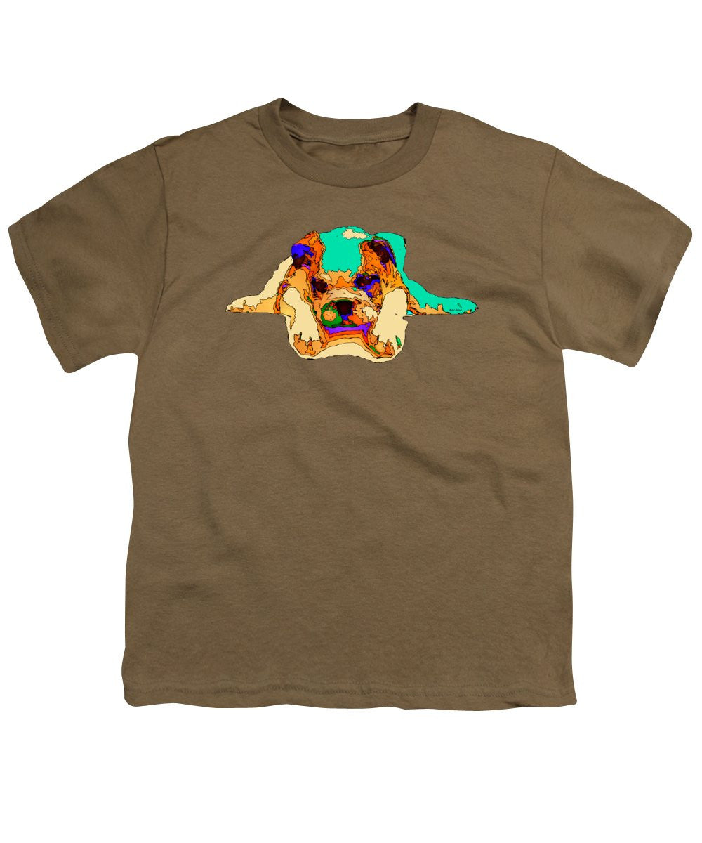 T-shirt pour jeunes - En attente de toi. Série Dog