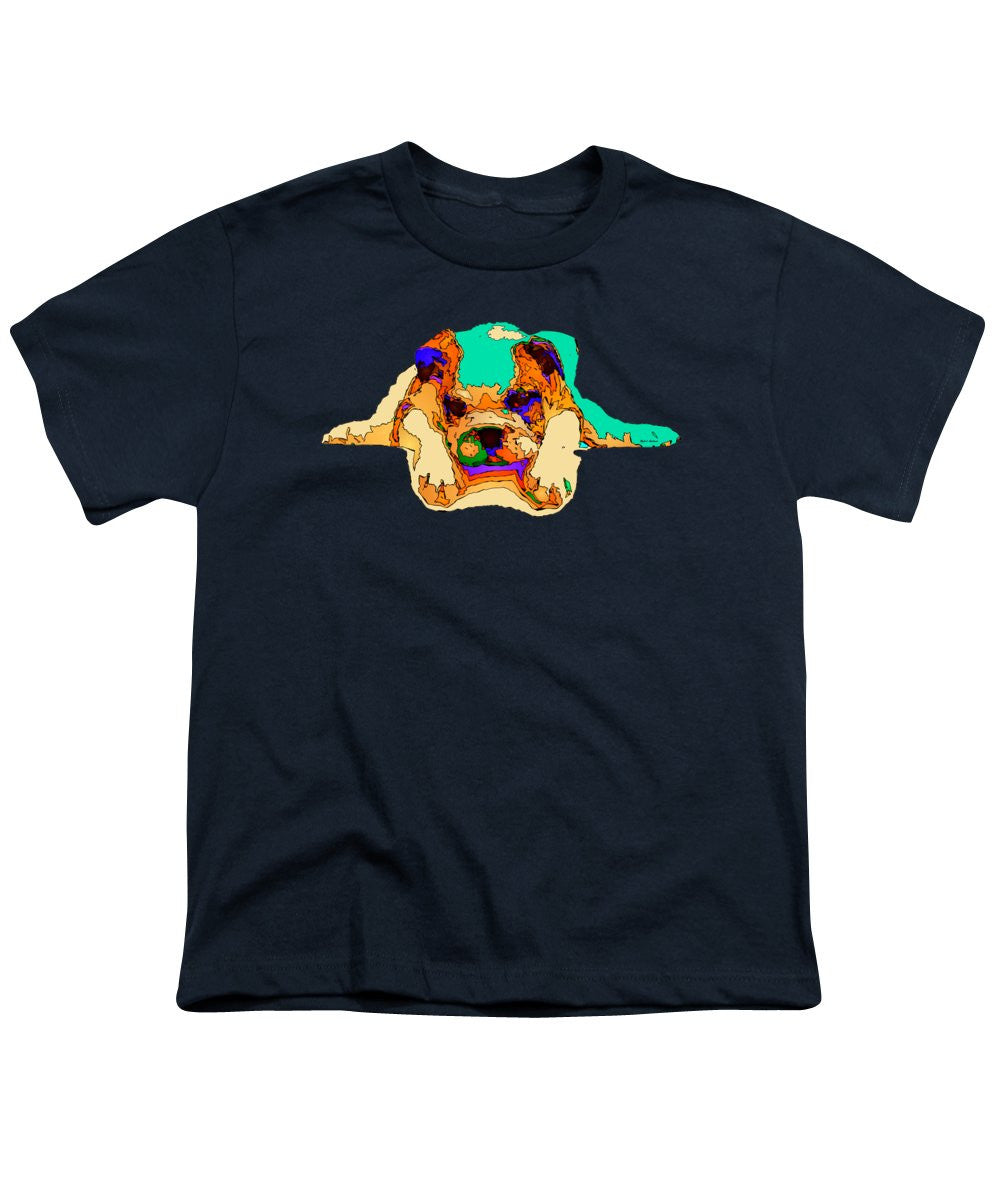 T-shirt pour jeunes - En attente de toi. Série Dog