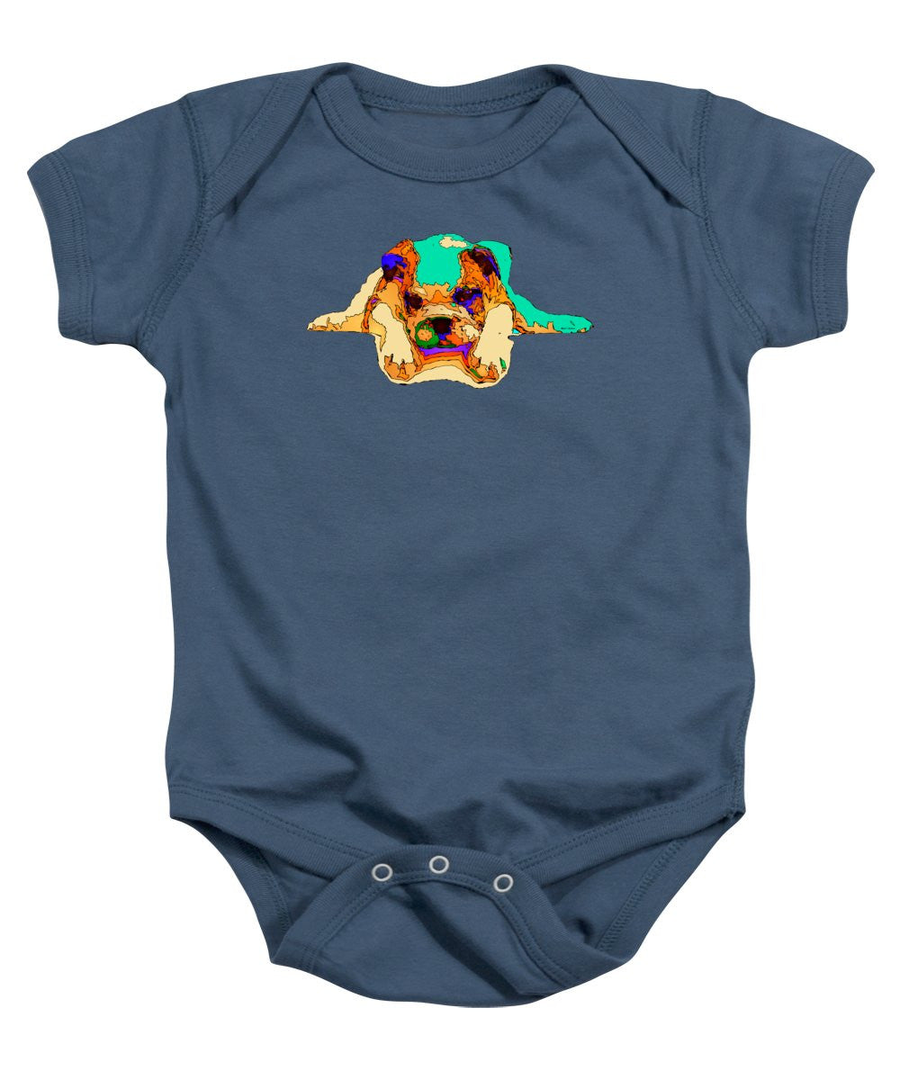 Baby Onesie - Waiting For You. Dog Series