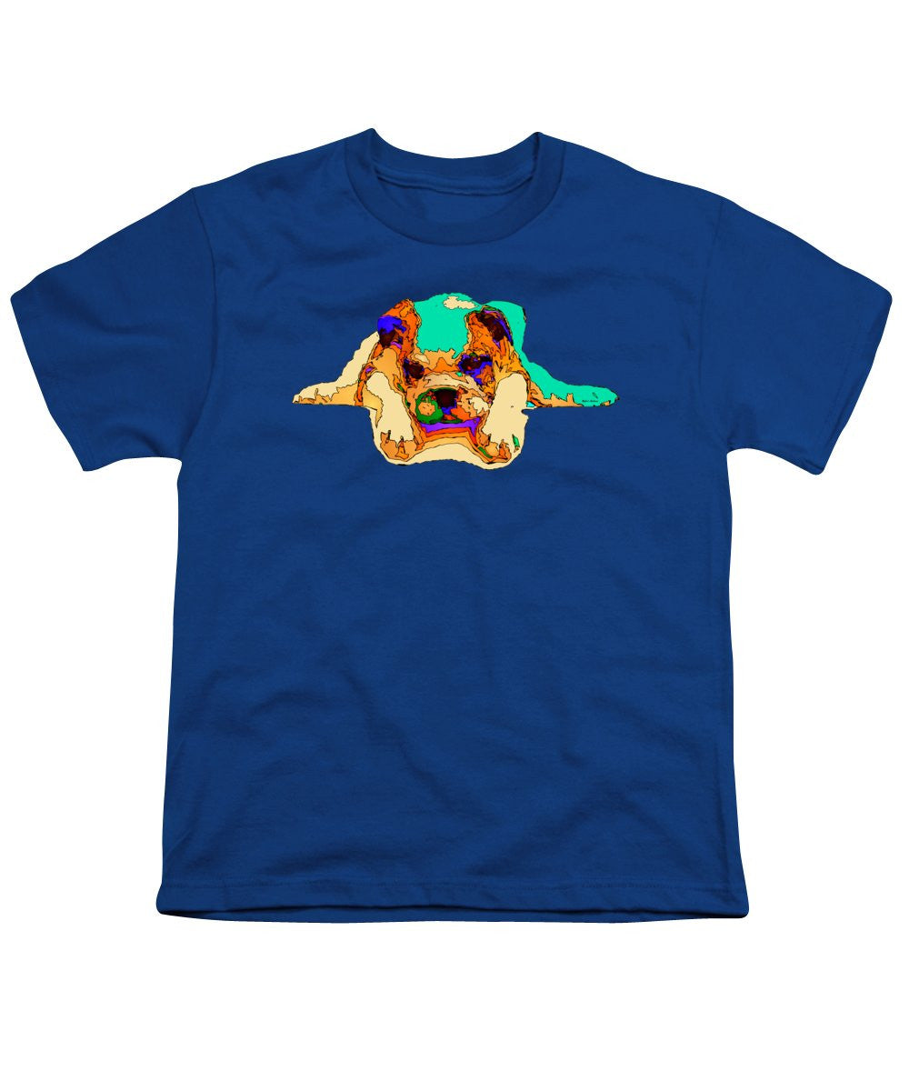 T-shirt pour jeunes - En attente de toi. Série Dog