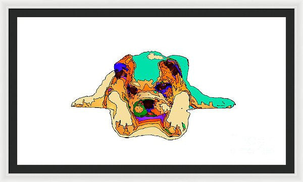 Framed Print - Waiting For You. Dog Series