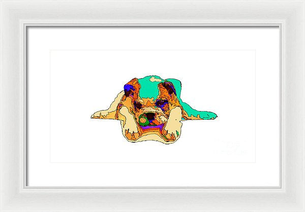 Framed Print - Waiting For You. Dog Series