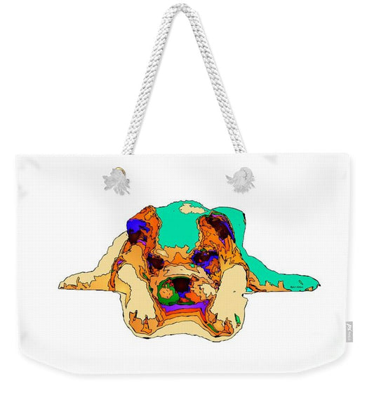 Weekender Tote Bag - Waiting For You. Dog Series