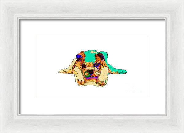 Framed Print - Waiting For You. Dog Series