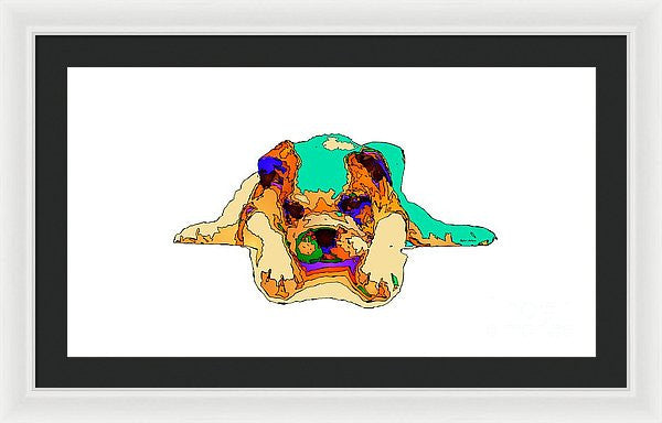 Framed Print - Waiting For You. Dog Series