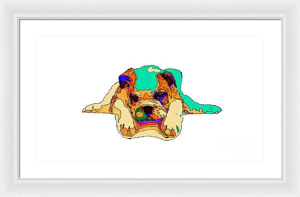 Framed Print - Waiting For You. Dog Series