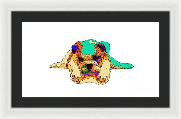 Framed Print - Waiting For You. Dog Series