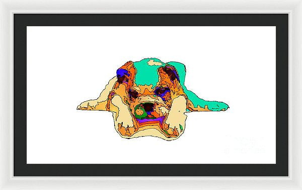 Framed Print - Waiting For You. Dog Series