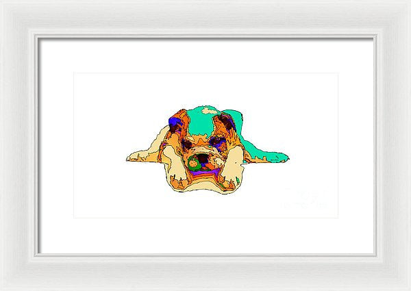 Framed Print - Waiting For You. Dog Series