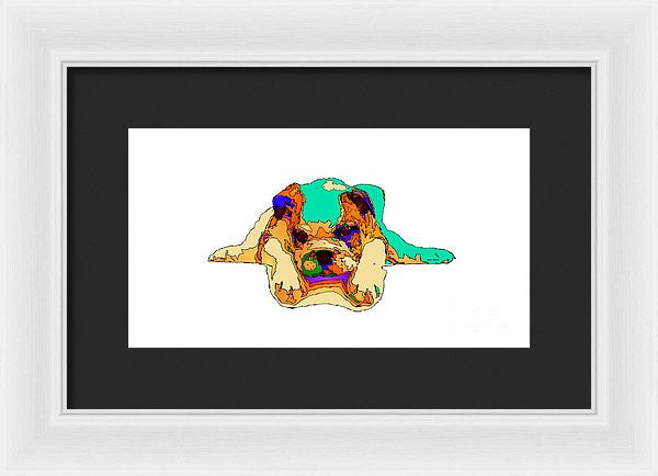 Framed Print - Waiting For You. Dog Series