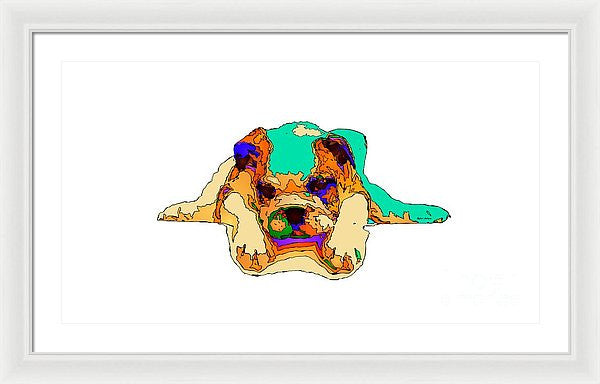 Framed Print - Waiting For You. Dog Series