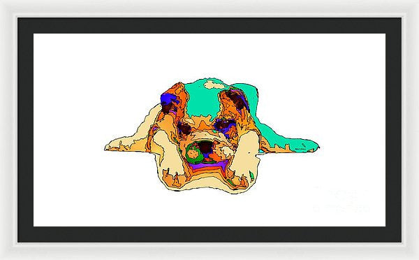 Framed Print - Waiting For You. Dog Series