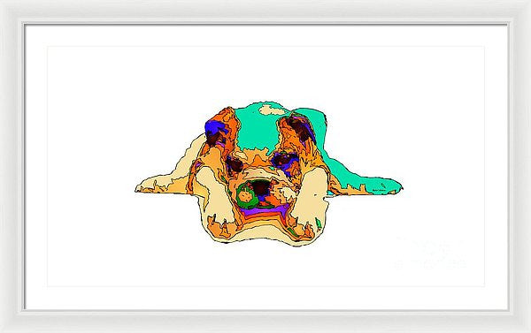 Framed Print - Waiting For You. Dog Series