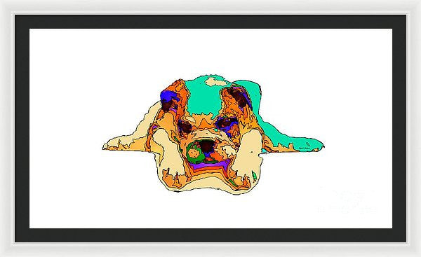 Framed Print - Waiting For You. Dog Series