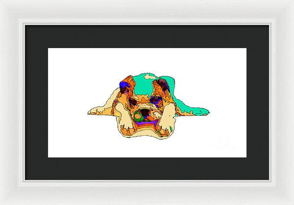 Framed Print - Waiting For You. Dog Series