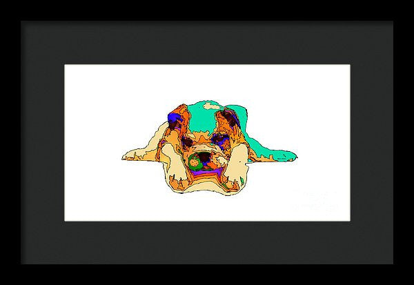 Framed Print - Waiting For You. Dog Series