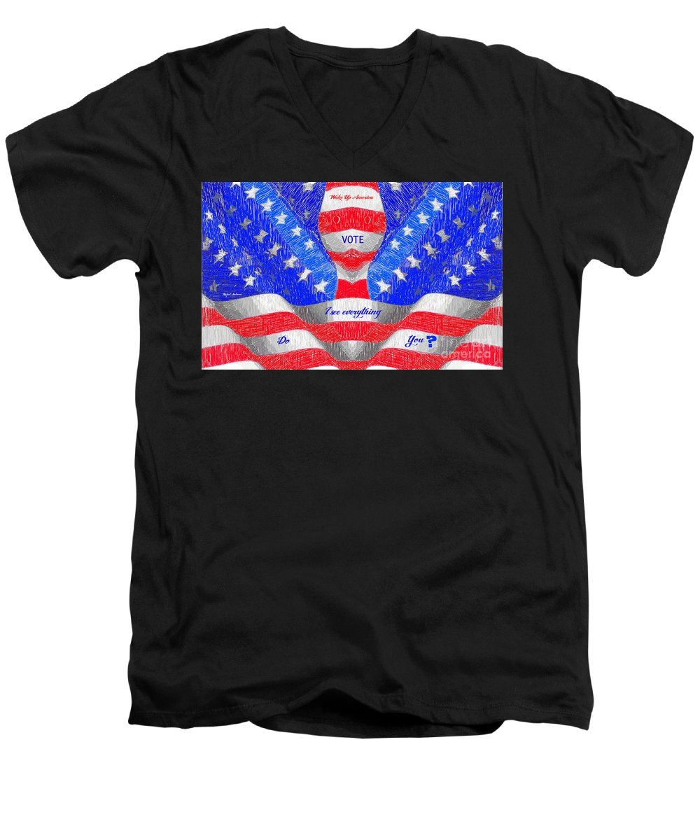 Wake Up America - Men's V-Neck T-Shirt