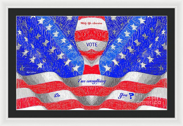 Wake Up America - Framed Print