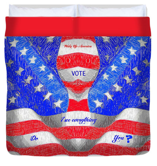 Wake Up America - Duvet Cover