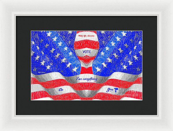 Wake Up America - Framed Print