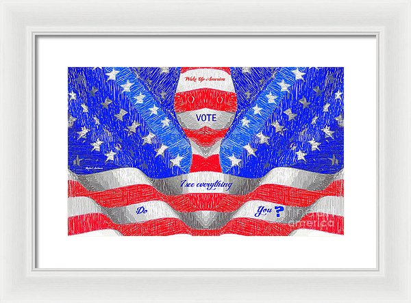 Wake Up America - Framed Print