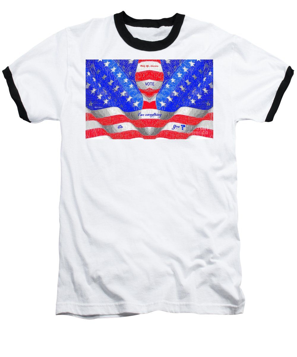 Wake Up America - Baseball T-Shirt